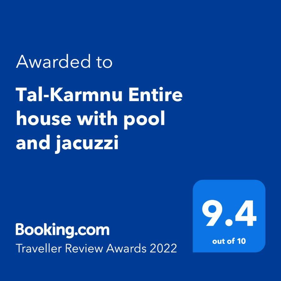 Villa Tal-Karmnu Entire House With Private Heated Pool And Jacuzzi Kirkop Esterno foto